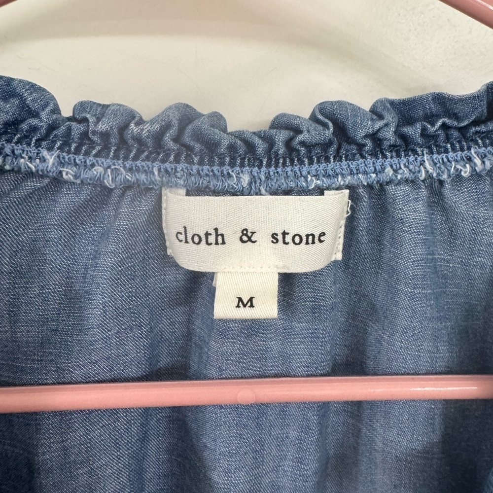Cloth & Stone Long Sleeve Denim Dress - Picture 4 of 4
